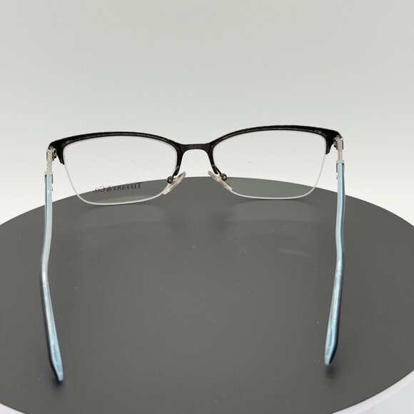 Tiffany TF1111-B 6097 Italy Black Silver HalfRim Eyeglasses Frames Women NOTE - Picture 6 of 10